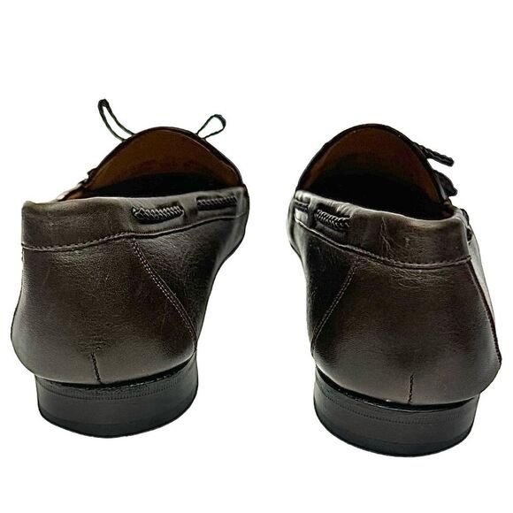 Mezlan Genuine Crocodile Tassel Loafers Brown Leather Men’s Shoes 10.5 Spain - Picture 3 of 11